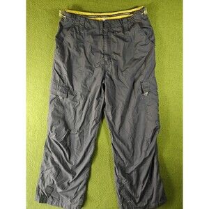 Vintage Transnine Baggy Cargo Pants Mens 36x32 Blue Y2K Raver Skater Utility